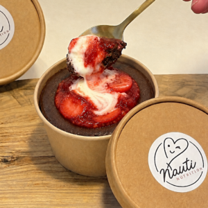 Strawberry Dreamboat Brownie Bomb