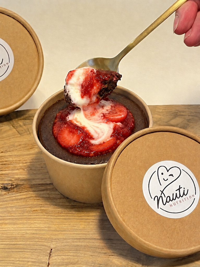 Strawberry Dreamboat Brownie Bomb